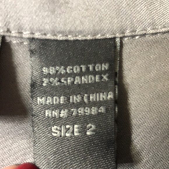 NEW ADDITIONS BY CHICO’S 2 Cotton & Spandex Gray Button Front Jacket w/ Pockets - Picture 6 of 7